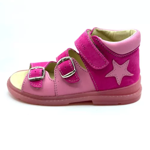 BB20-20262054 Salus Szupinált Szandál, Lány, Pink, FLO-911, Csillag