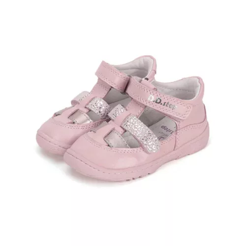 BB20-20262226 D.D.step Barefoot Zárt Szandál, Lány, Rózsaszín, H077-51332CM