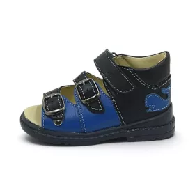 BB20-20263746 Salus Szupinált Szandál, Fiú, Kék, FLO-911, Bálna