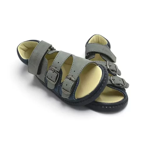 BB20-20263878 Salus Szupinált Szandál, Fiú, Szürke, FLO-911, Bálna