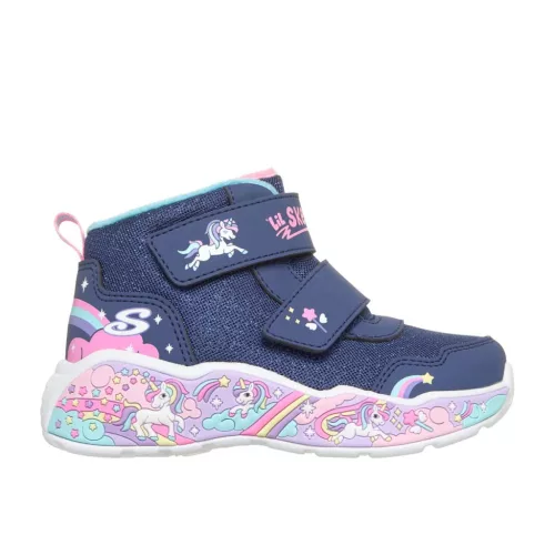 BB20-20263977 Skechers Őszi Gyerek Cipő, Lány, Kék, 303163N-NVMT