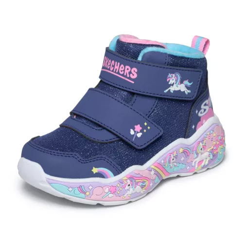 BB20-20263977 Skechers Őszi Gyerek Cipő, Lány, Kék, 303163N-NVMT