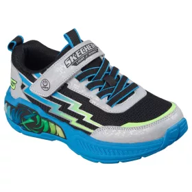 BB20-20264022 Skechers Világítós Gyerek Cipő, Fiú, Szürke, 400152LC-SMLT