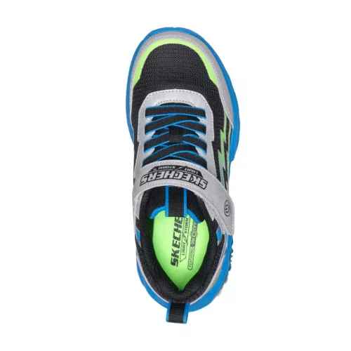 BB20-20264023 Skechers Világítós Gyerek Cipő, Fiú, Szürke, 400152LC-SMLT