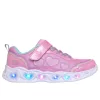 BB20-20264029 Skechers Világítós Gyerek Cipő, Lány, Rózsaszín, 303736NC-PKMT
