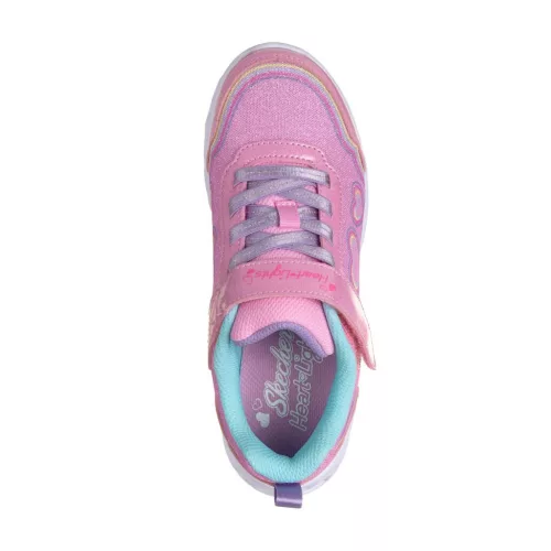 BB20-20264030 Skechers Világítós Gyerek Cipő, Lány, Rózsaszín, 303736NC-PKMT