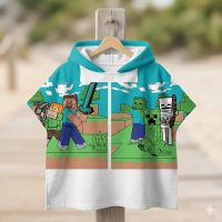 Gyerek poncsó, strand törölköző