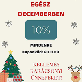 10% kedvezmény decemberben!
