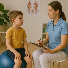 Gyermek gyógytorna konzultáció a Picur cipő üzletben