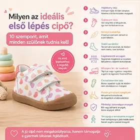 Milyen az ideális első lépés cipő? 10 szempont, amit minden szülőnek tudnia kell!