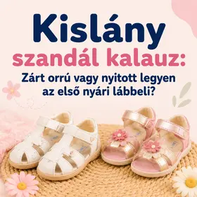 Kislány szandál kalauz: Zárt orrú vagy nyitott legyen az első nyári lábbeli?