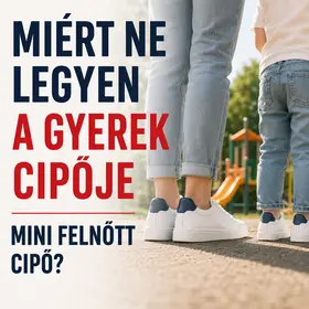 Miért ne legyen a gyerek cipője mini felnőtt cipő?