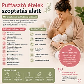 Puffasztó ételek szoptatás alatt