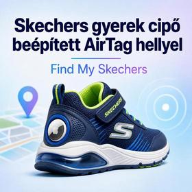 Skechers gyerek cipő beépített AirTag hellyel - Find My Skechers