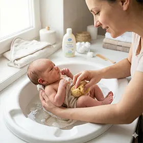 Az újszülött baba fürdetése: tippek és tanácsok anyukáknak