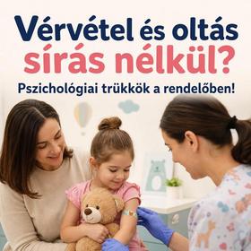 Vérvétel és oltás sírás nélkül? Pszichológiai trükkök a rendelőben!